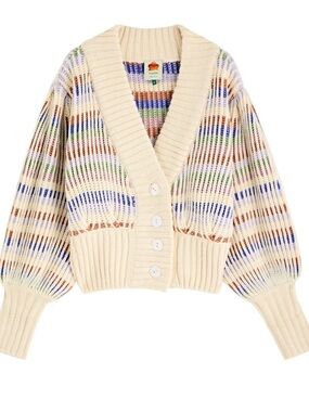 Farm Rio striped cardigan